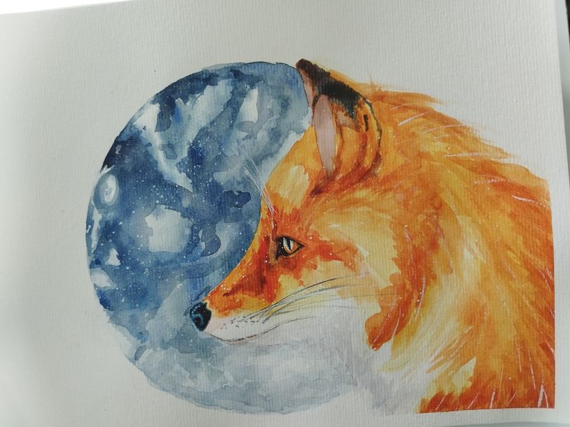 Meu projeto do curso: Retratos expressivos de animais em aquarela 2