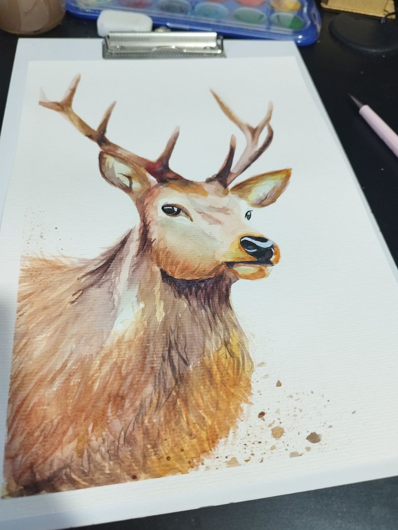 Meu projeto do curso: Retratos expressivos de animais em aquarela 6
