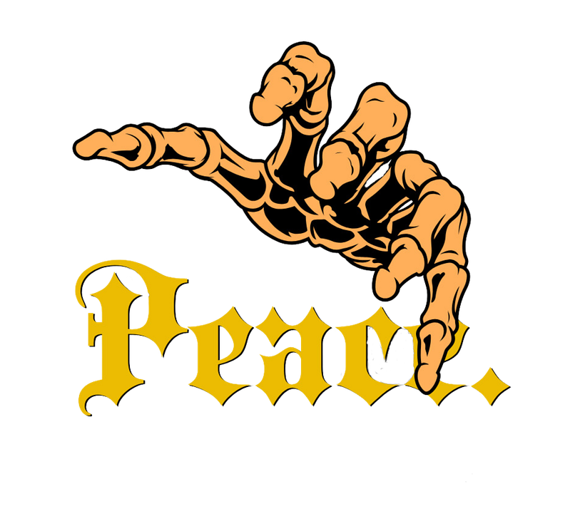 Peace. Sticker