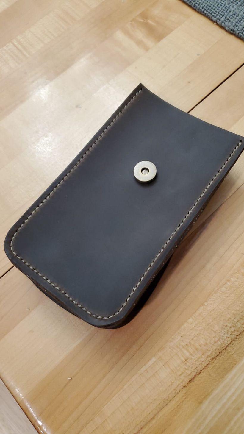 Stitching was pulled too tight on this seam, but the second seam was better!