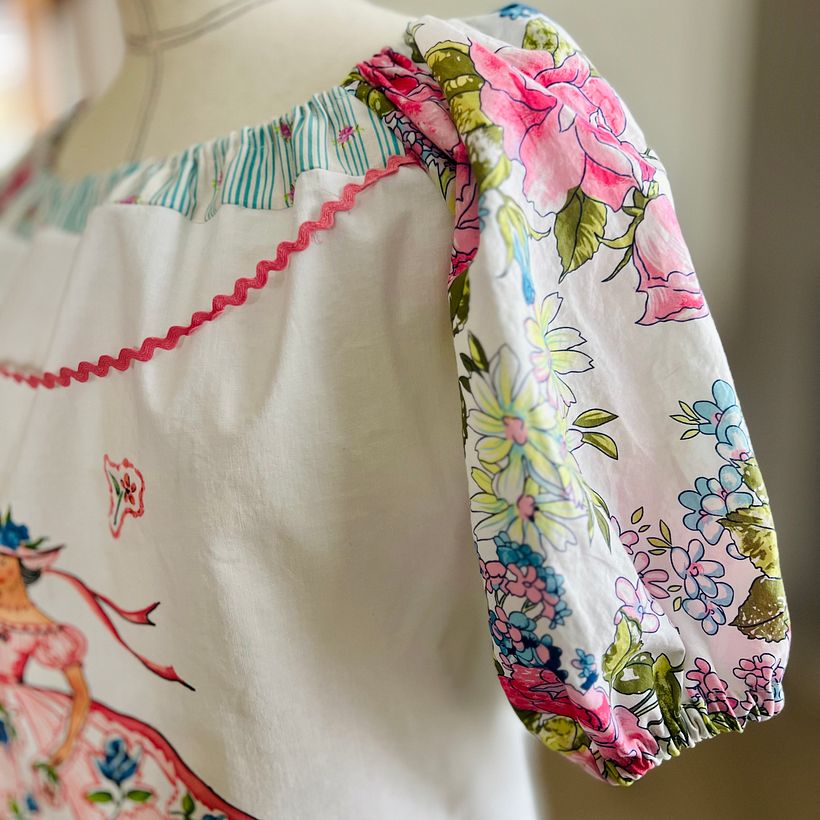 Pretty Lady Upcycled blouse 2