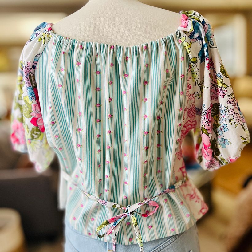 Pretty Lady Upcycled blouse 3