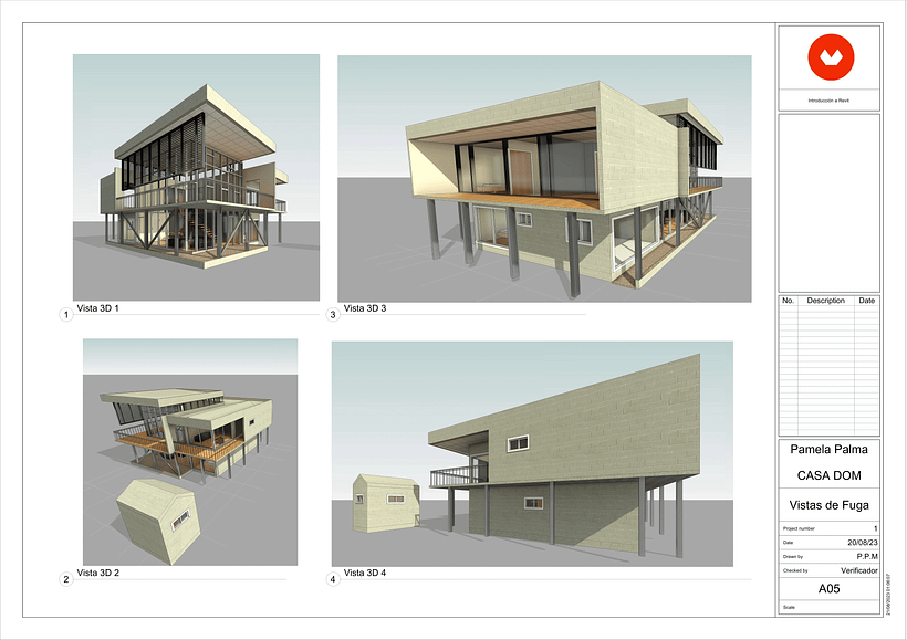 My project for course: 3D Architectural Design and Modeling with Revit _ Pamela Palma 3