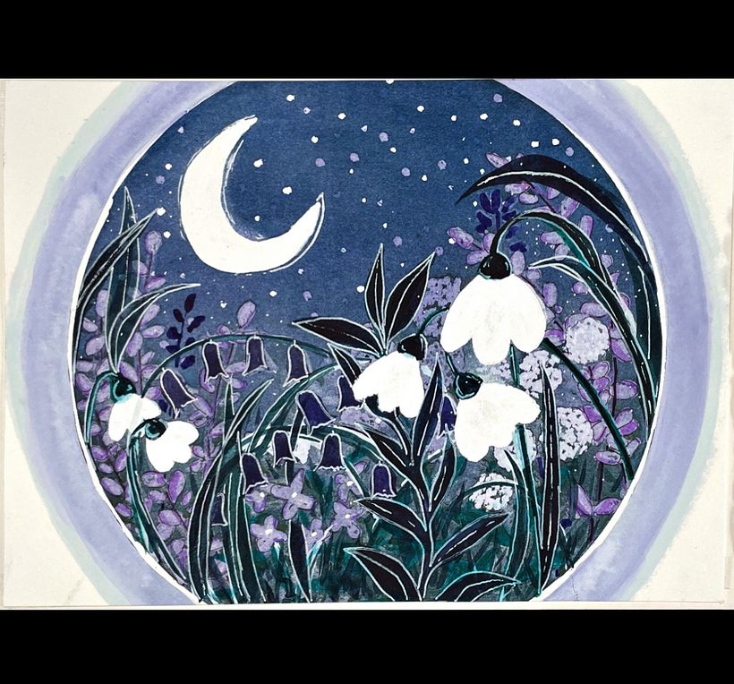 My project for course: Negative Watercolor Painting for Botanical Illustration 3