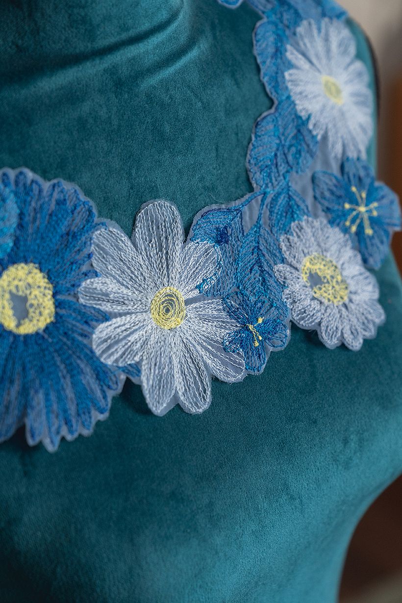 My project for course: Embroidery with a sewing machine 3