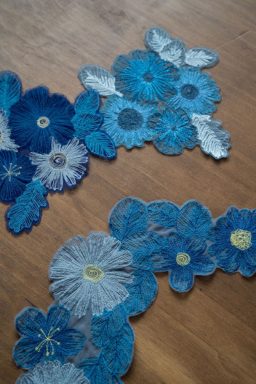 My project for course: Embroidery with a sewing machine 3