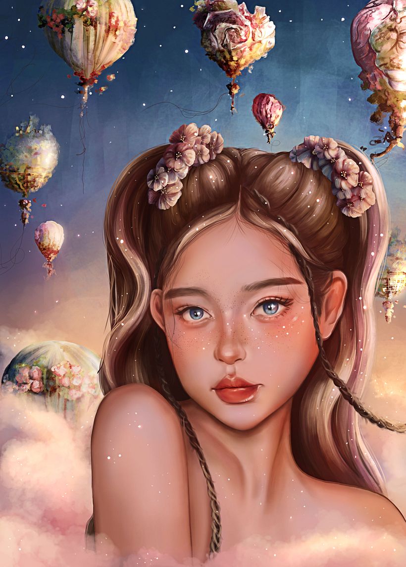 Mein Abschlussprojekt für den Kurs: Digitale Fantasieporträts mit Photoshop 2