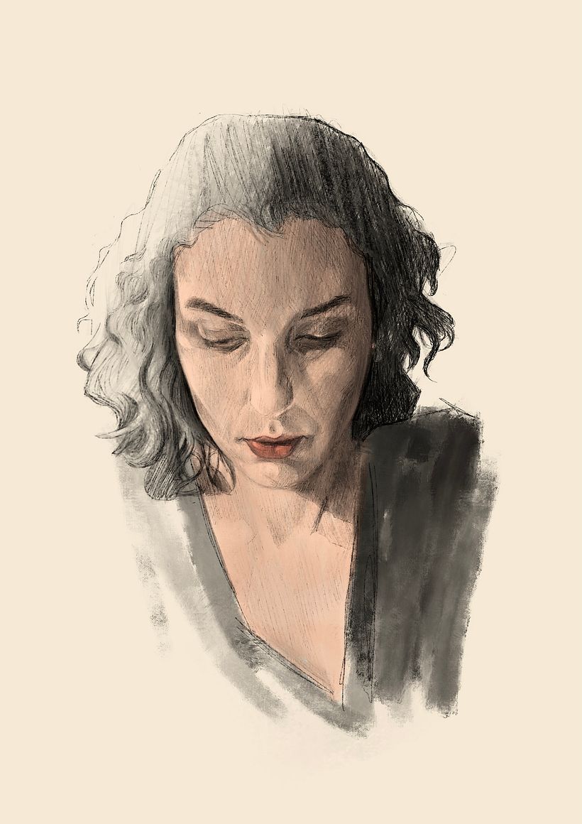 Meu projeto do curso: Retrato Ilustrado com Procreate 3