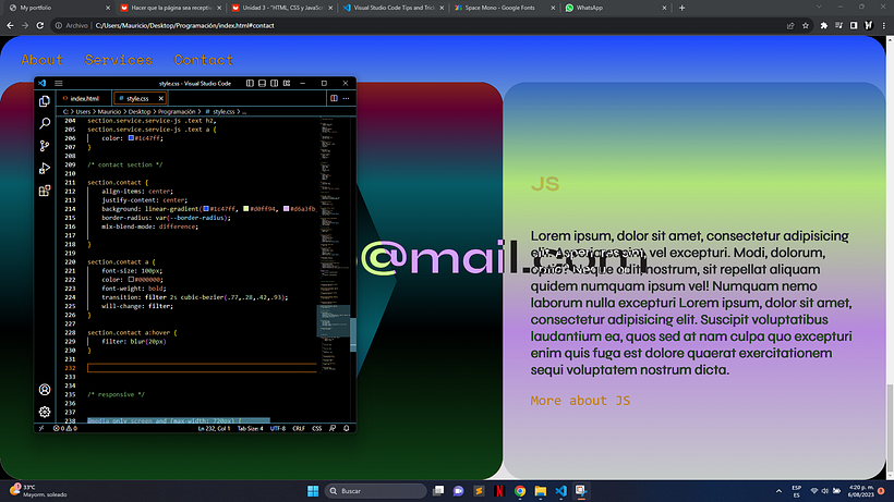 Mi proyecto del curso: HTML, CSS y JavaScript para principiantes 4