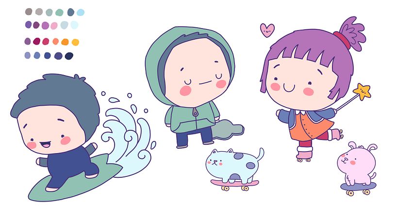 Mi proyecto del curso: Diseño de mundos kawaii: crea ilustraciones alegres 3