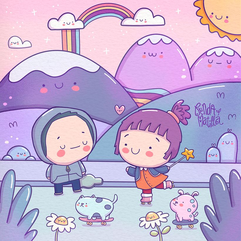 Mi proyecto del curso: Diseño de mundos kawaii: crea ilustraciones alegres 5