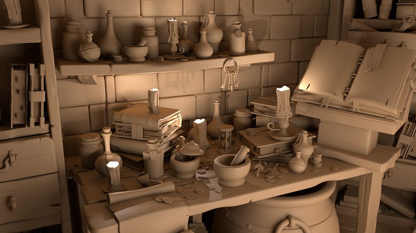 Meu projeto do curso: Criação de cenários 3D com Maya a partir do zero 2