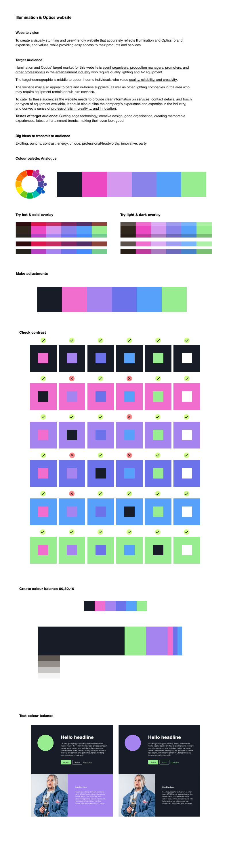 My project for course: Color Theory Applied to Online Projects 2