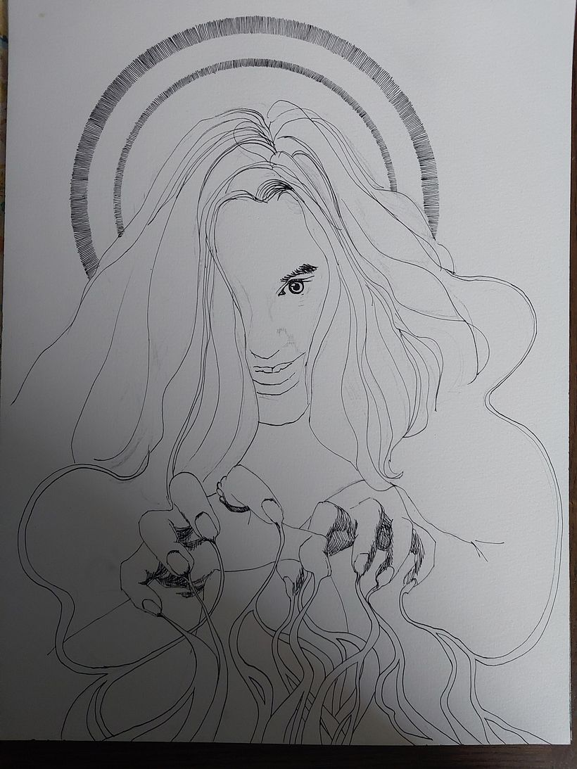 more lines using a pen