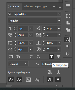 SUBRAYAR EN ILLUSTRATOR 1