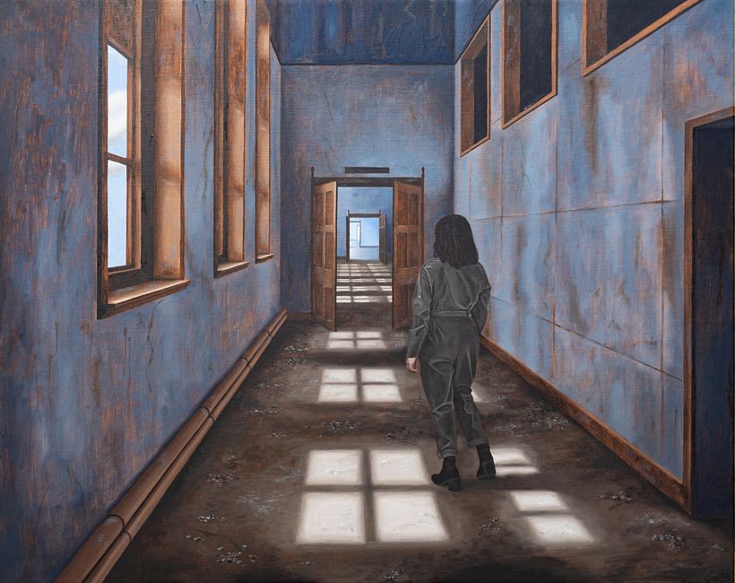 Back of the Room, Treasure. - Oil on canvas 73x92cm - Work in progress