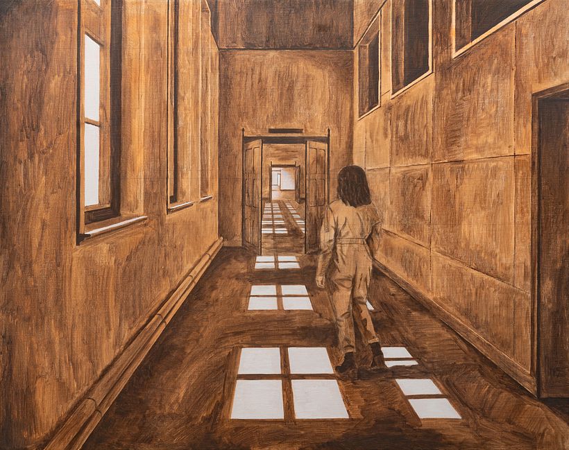 Back of the Room, Treasure. - Oil on canvas 73x92cm - Work in progress