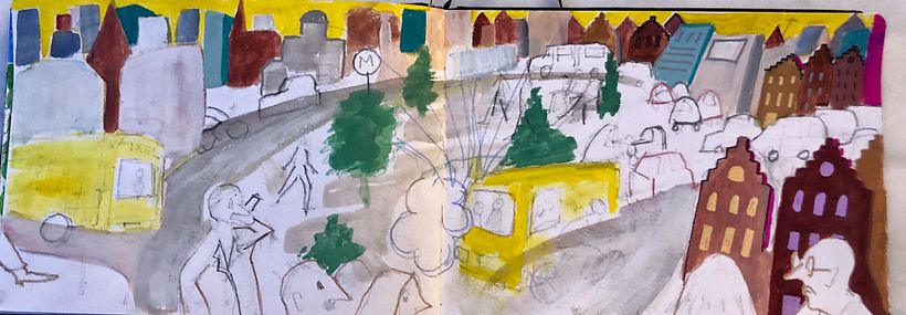 My project for course: Pictorial Sketchbook with Gouache 2