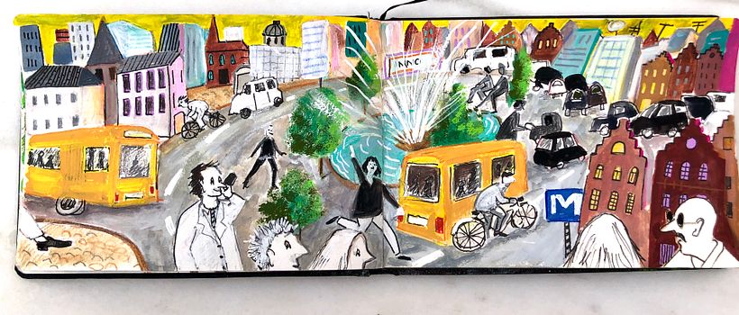 My project for course: Pictorial Sketchbook with Gouache 1