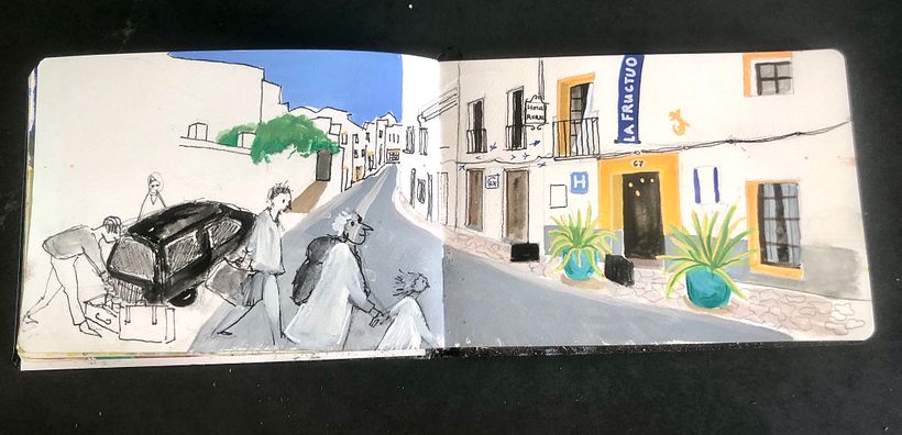 This is my street, in the village GAUCÍN, Andalusia.
