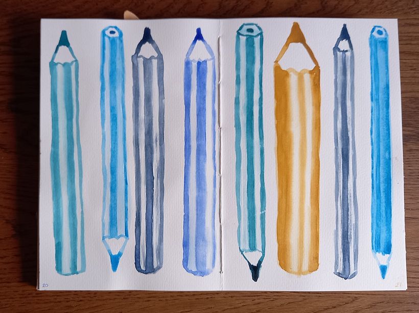 Il mio progetto del corso: Sketching creativo ad acquerello per principianti 6