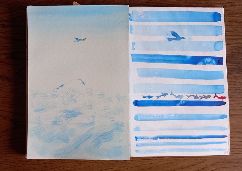 Il mio progetto del corso: Sketching creativo ad acquerello per principianti 14