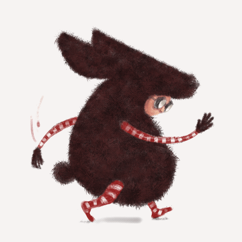 Personaje en movimiento.