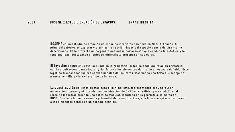 Merk & Visuele Identiteit DOSEME Space Creation 4