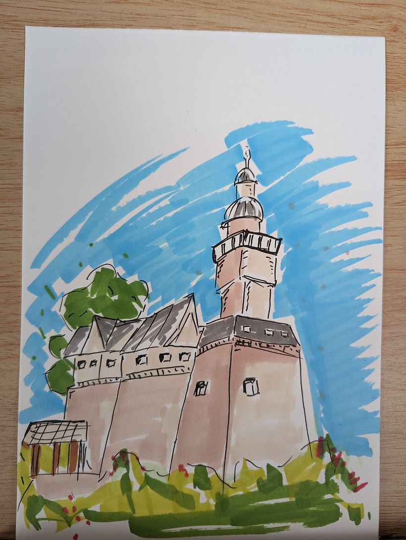 My project for course: Expressive Architectural Sketching with Colored Markers 4