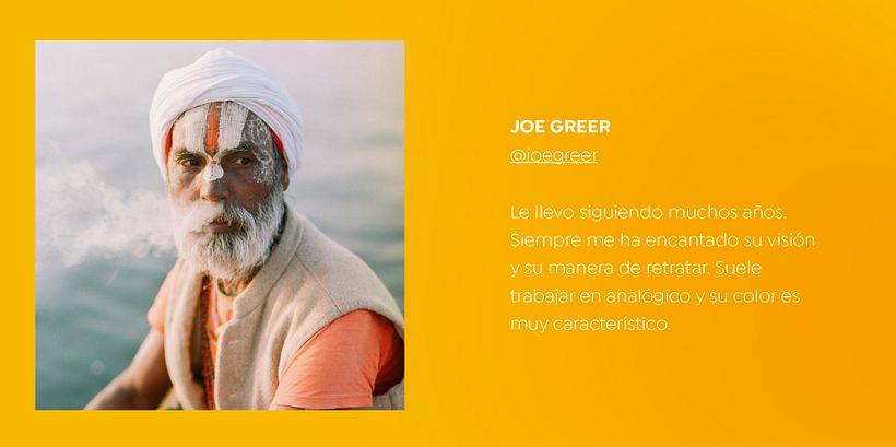 Fotografía de Joe Greer