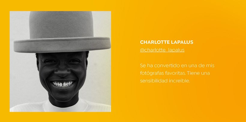 Fotografía de Charlotte Lapalus