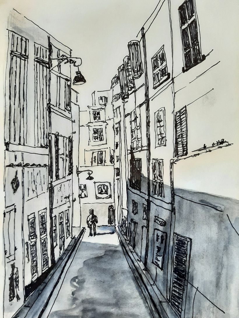My project for course: Architectural Sketching with Watercolor and Ink 8