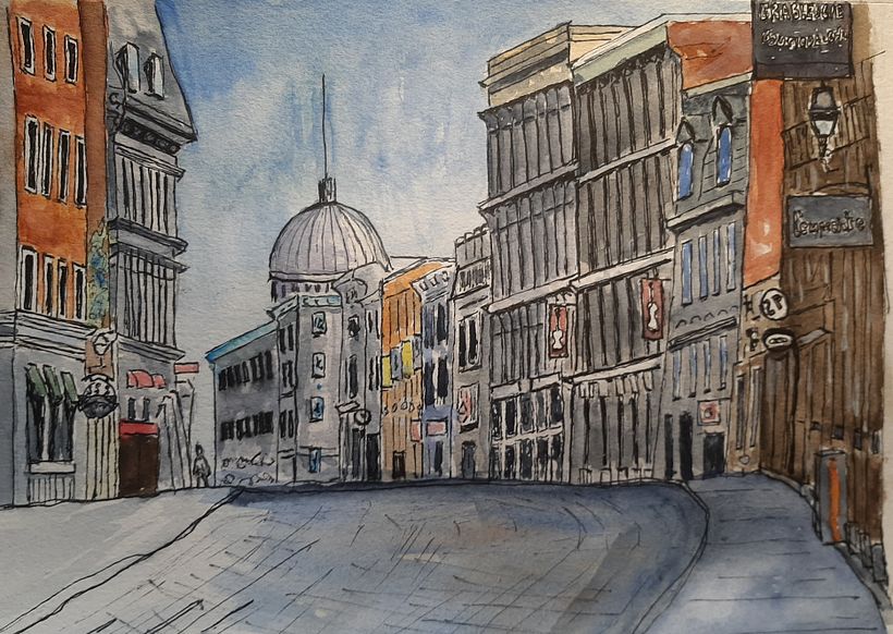 My project for course: Architectural Sketching with Watercolor and Ink 9