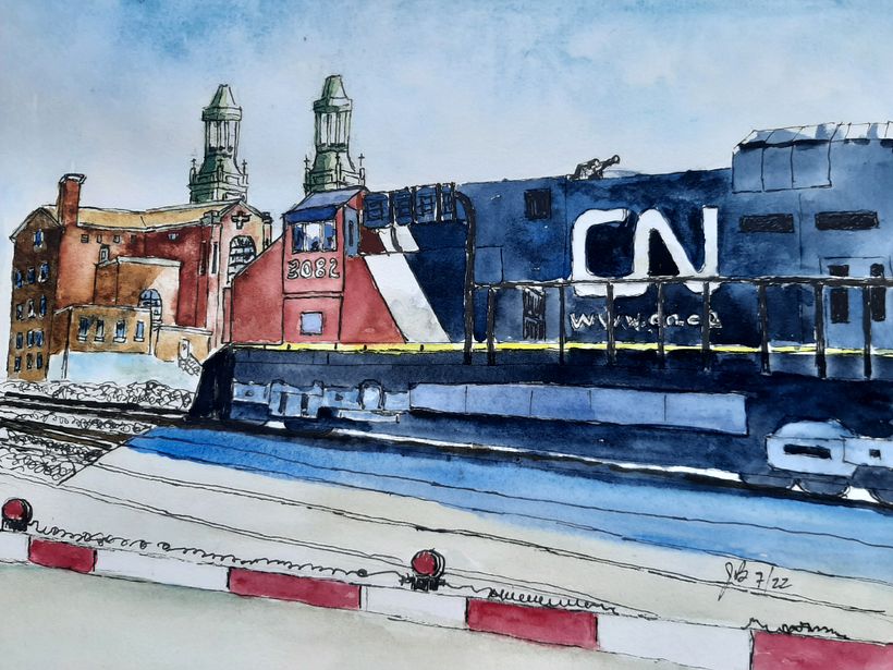 My project for course: Architectural Sketching with Watercolor and Ink 10