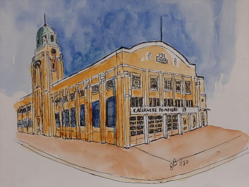 My project for course: Architectural Sketching with Watercolor and Ink 11