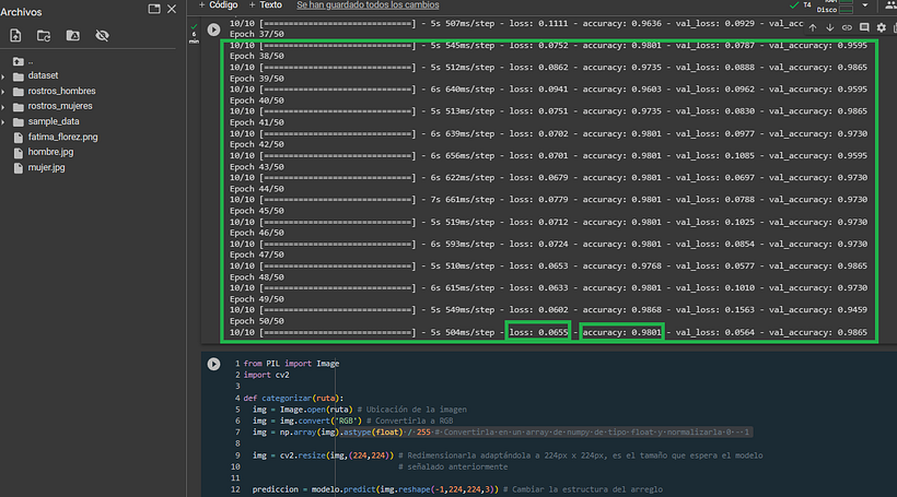 Entrenamiento del Modelo