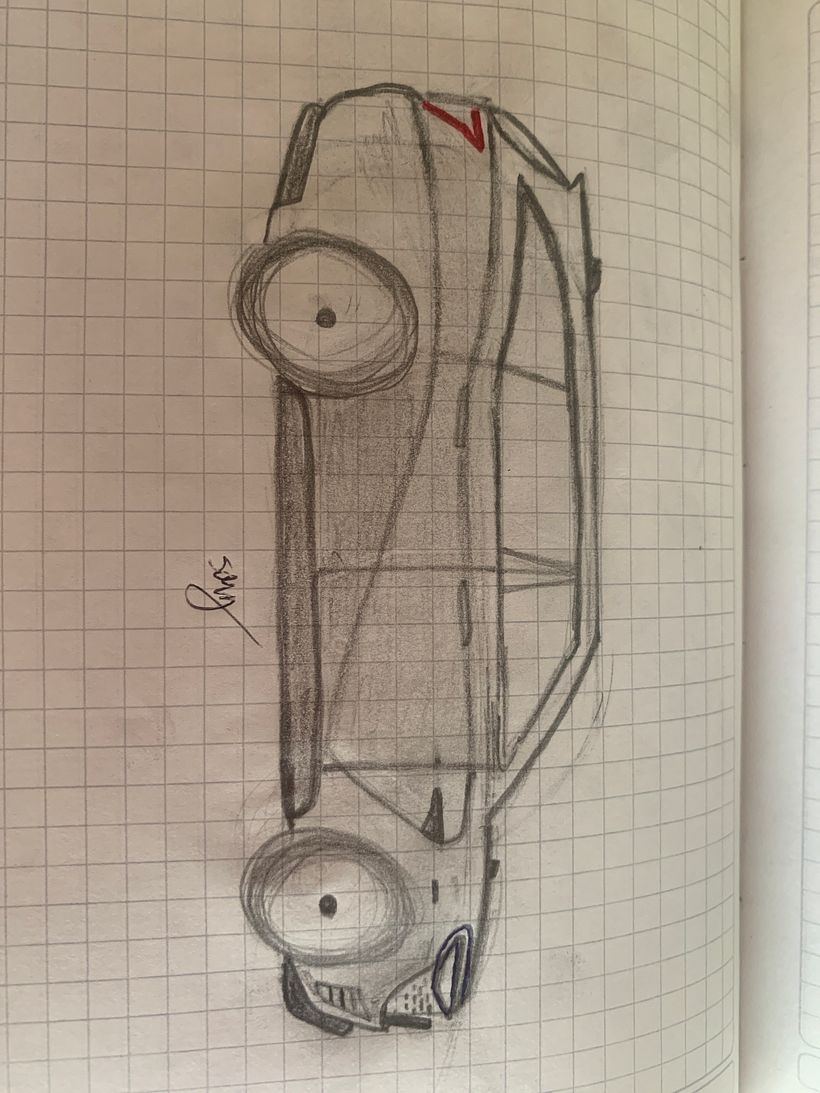 Diseño de autos, antes de completar el curso  4