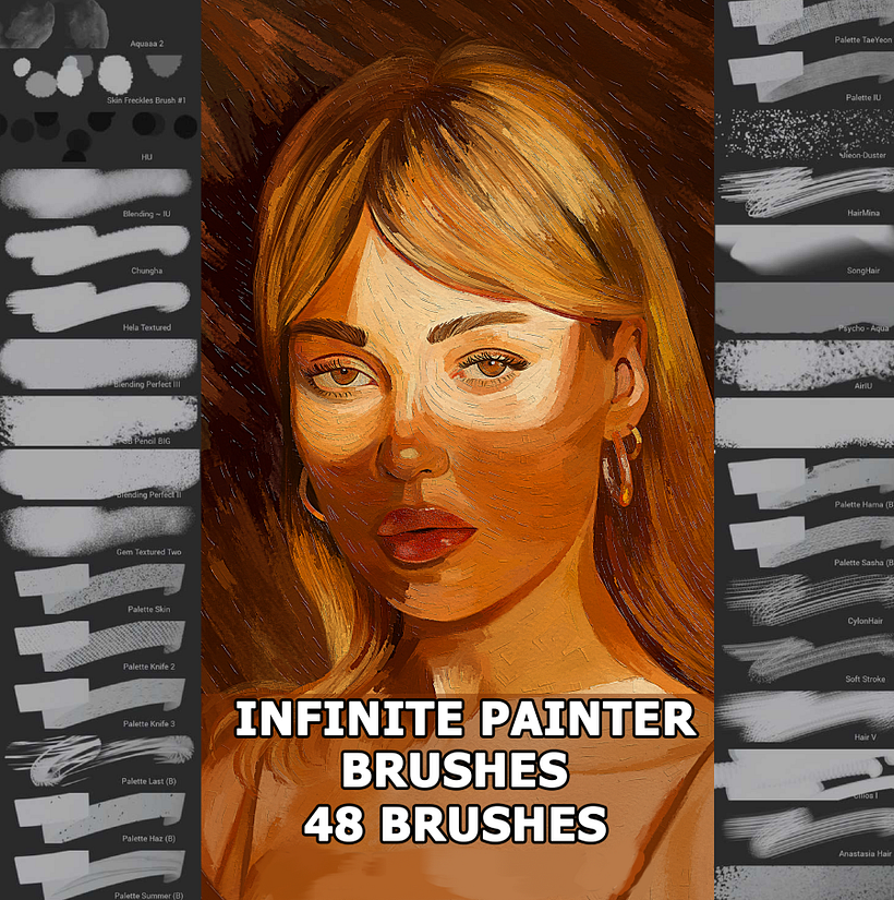 Free 48 brushes for Infinite Painter by Rod Lovell