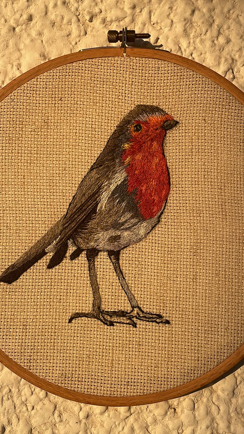 Mi Proyecto del curso: Pintar con hilo: técnicas de ilustración textil 1