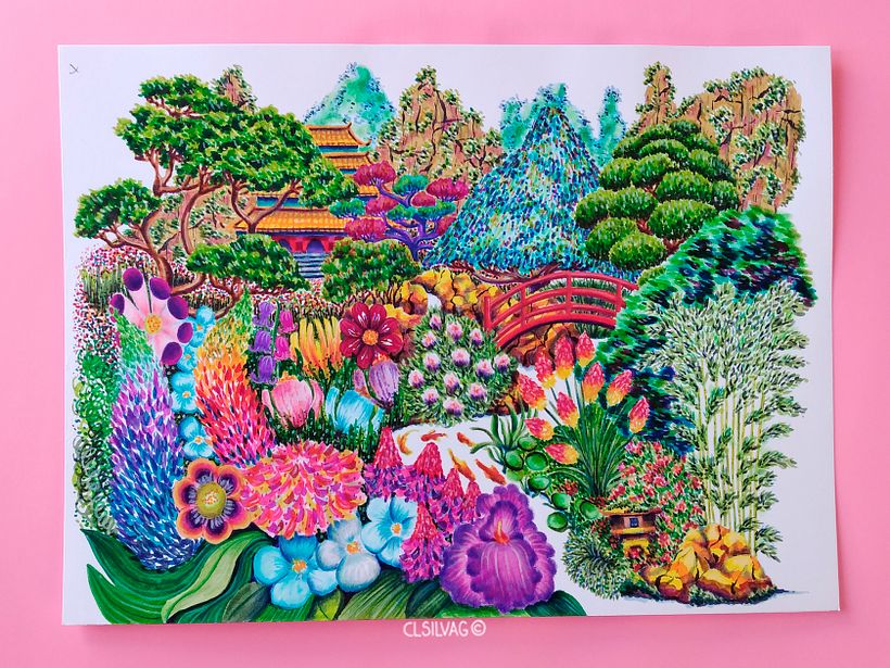 Ilustración coloreada con rotuladores/plumones y lápices de colores en papel Bristol para Concurso"Ilustra Amanuta 2022".