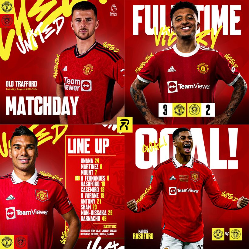 Manchester United Social Media Rebrand 2