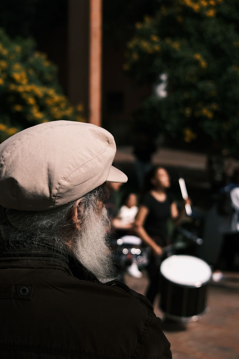 Street performance. Bogota, Colombia