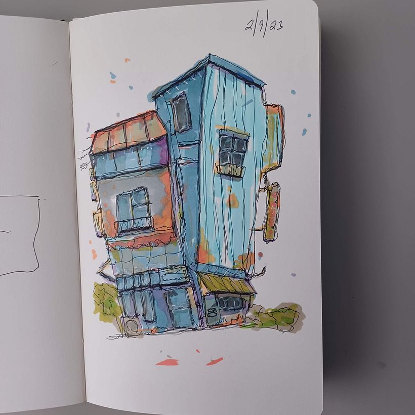 My project for course: Expressive Architectural Sketching with Colored Markers 1