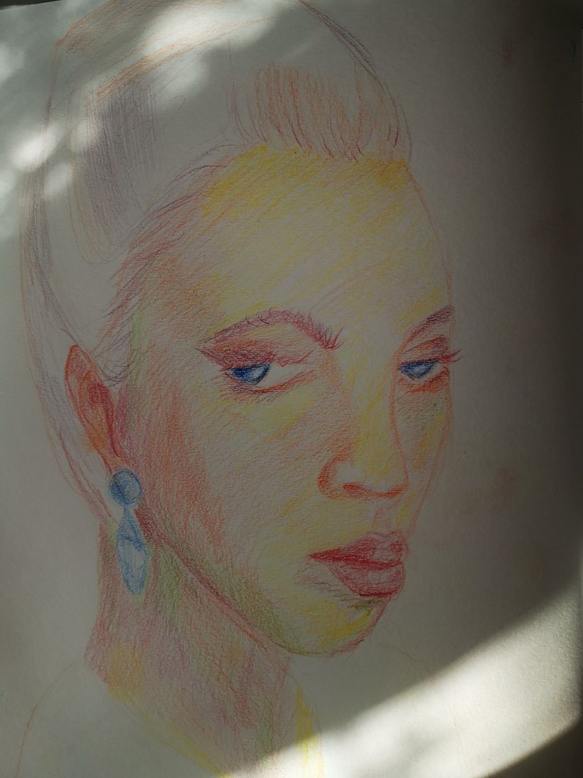 My project for course: Vibrant Portrait Drawing with Colored Pencils 3