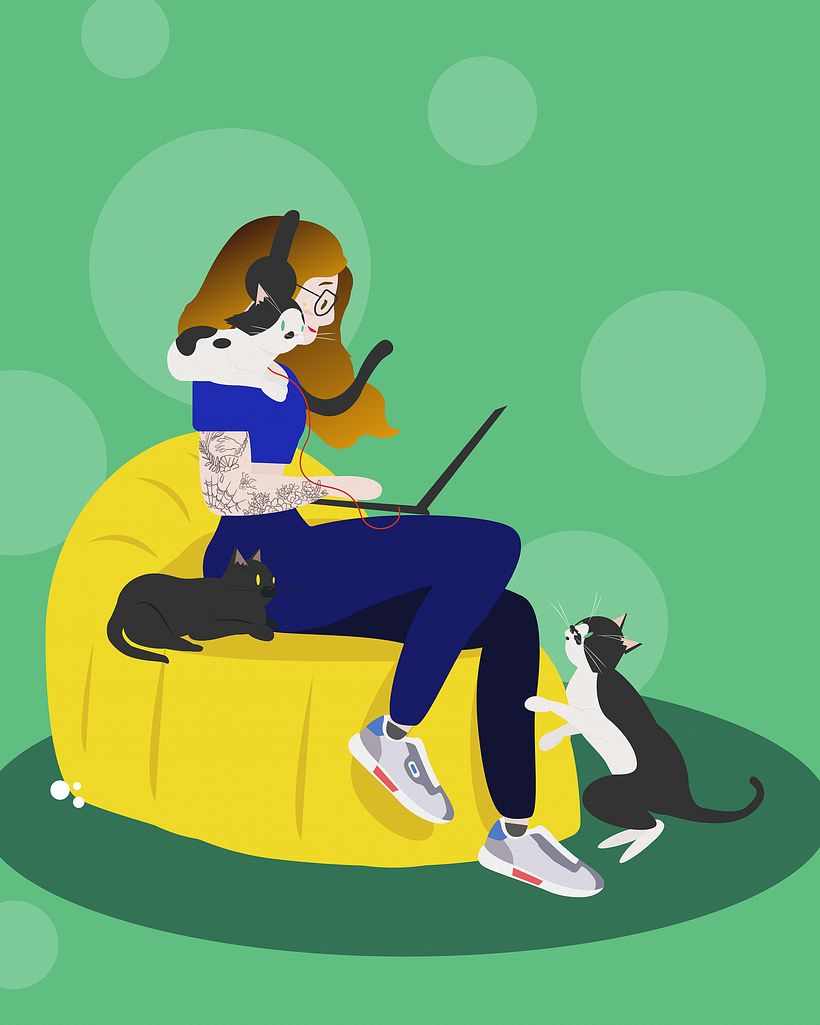 Meu projeto do curso: Ilustração vetorial estilizada com cor e personalidade 1