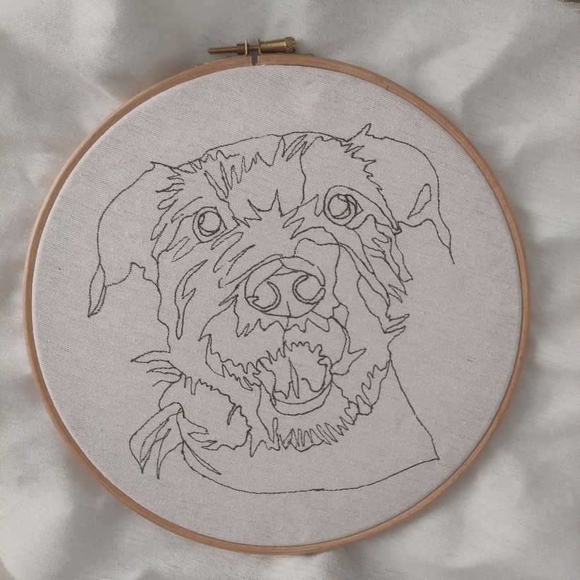 My project for course: Embroidered Portraits with Punch Needle 3