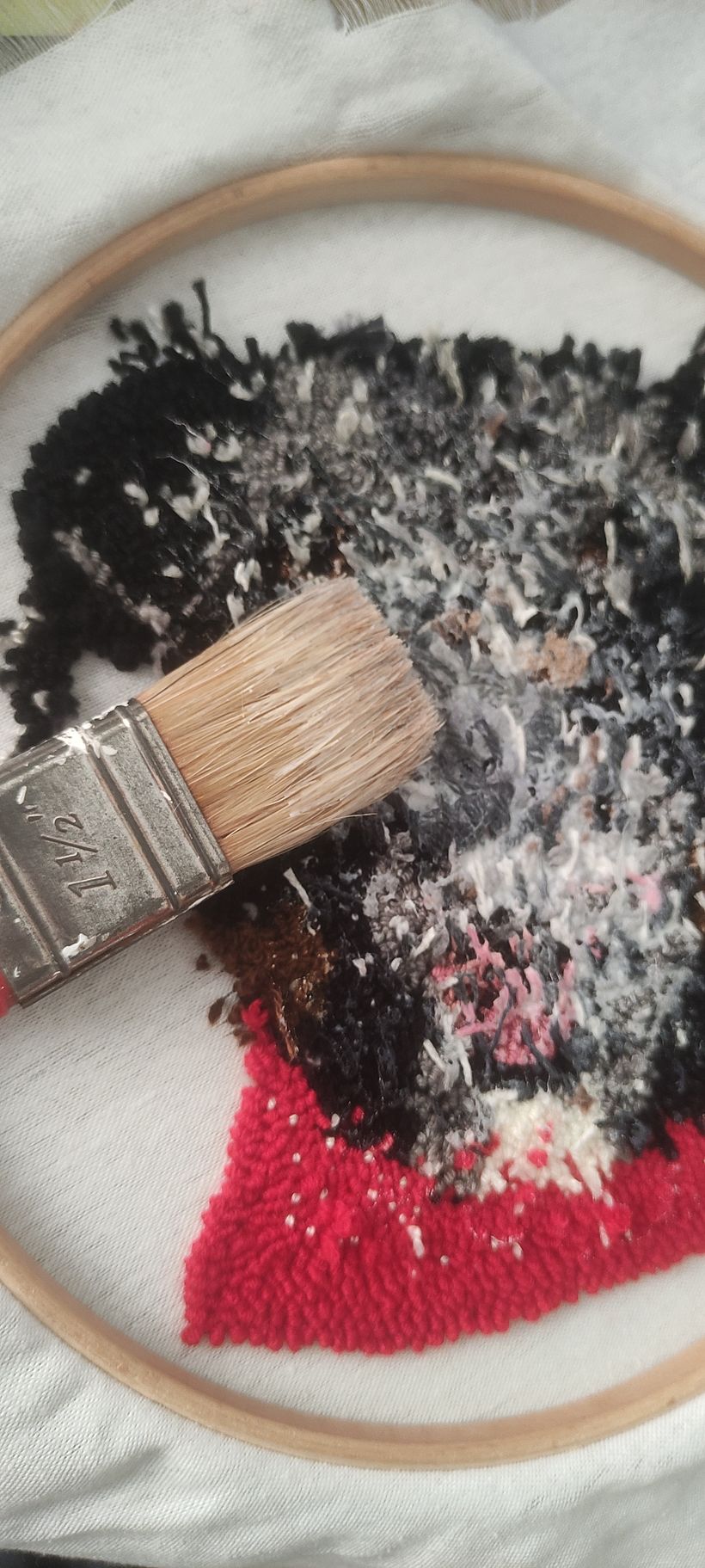 My project for course: Embroidered Portraits with Punch Needle 6