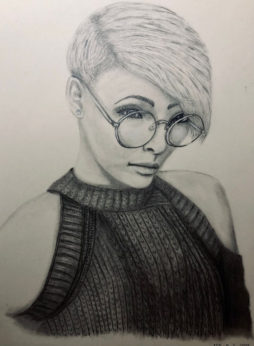 My project for course: Realistic Portrait with Graphite Pencil 2