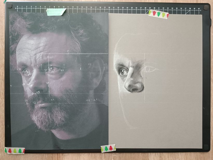 Started out with my good old-fashioned ruler until I was confident that I got the proportions right.