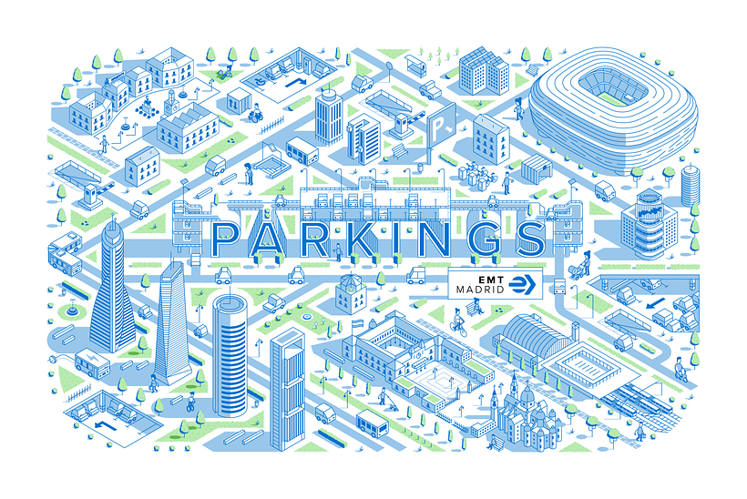 Parkings - EMT Madrid | Infografía 1